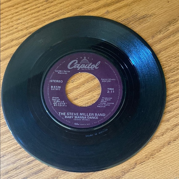 STEVE MILLER ABRACADABRA/BABY WANNA DANCE (VG) B-5126 45 RECORD - Picture 2 of 6